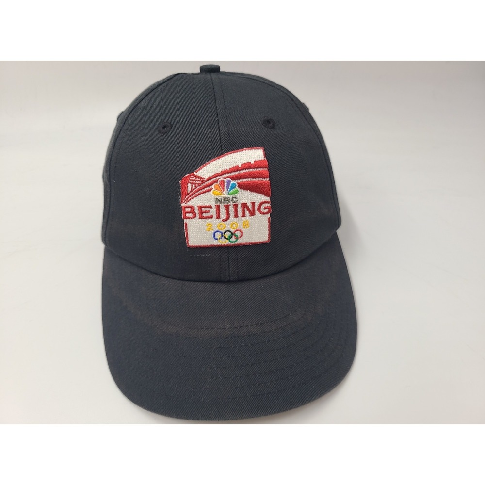 2008 Beijing Olympics NBC Nike Golf Strapback Adjustable Hat Cap Men Women Black